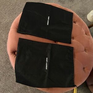 Saint Laurent Black Logo Dust Bags